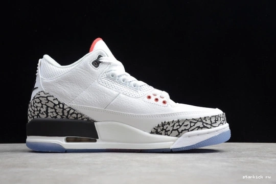 White Air 923096-101 Free 3 Cement 923096-101 Retro Jordan Throw Line 0717